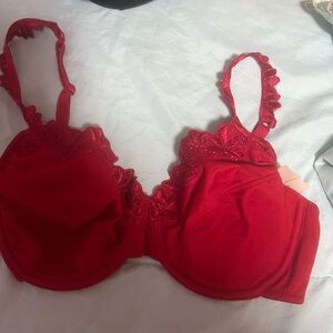 Secret Treasures Vibrant Red Lace Bra